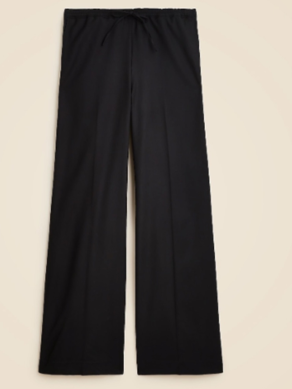 J. Crew Stratus Black Linen Wide-Leg Pants